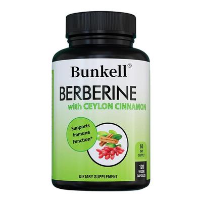 Υδροχλωρική βερβερίνη 1200 mg, που περιέχει βιολογική κανέλα Κεϋλάνης - 120 κάψουλες