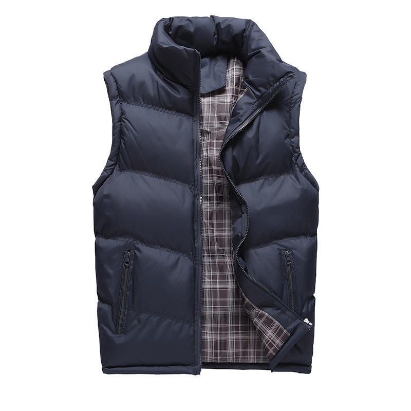 Gilet imbottito caldo in cotone piumato da uomo invernale taglie forti gilet in cotone invernale gilet senza maniche cappotto in cotone