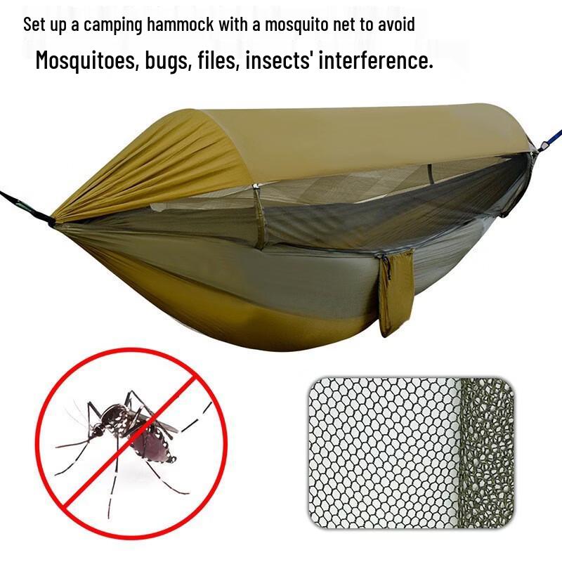 OLOEY Automatic Mosquito Net Hammock with Sunshade