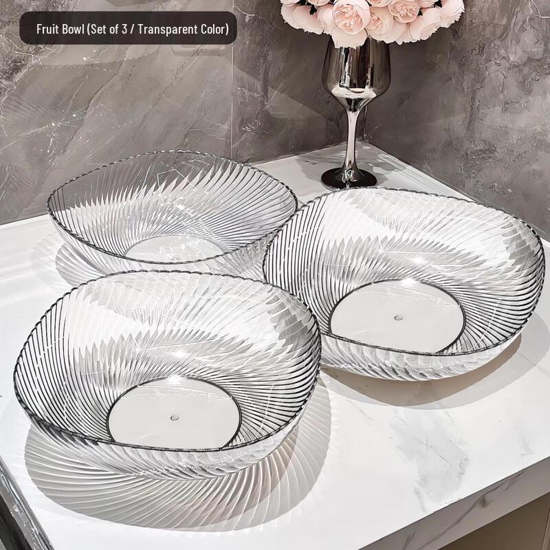 Elegant Korean Style Plastic Fruit Plate