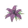 Lussuosa Spilla Giglio, di Alta Gamma, Spilla alla Moda e Squisita, Spilla Fiore con Diamanti Pieni, Senso del Design di Nicchia
