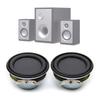 2Pcs 40MM Full Range Speakers 4 Ohm 5W Enthusiast DIY Flat Arc Rubber HiFi Speaker