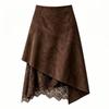 Frauenmode: Retro High-Waist Knielanger Rock für Herbst/Winter