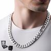 Men' Silver Chain 925 Sterling Silver 8mm Diamond Chain