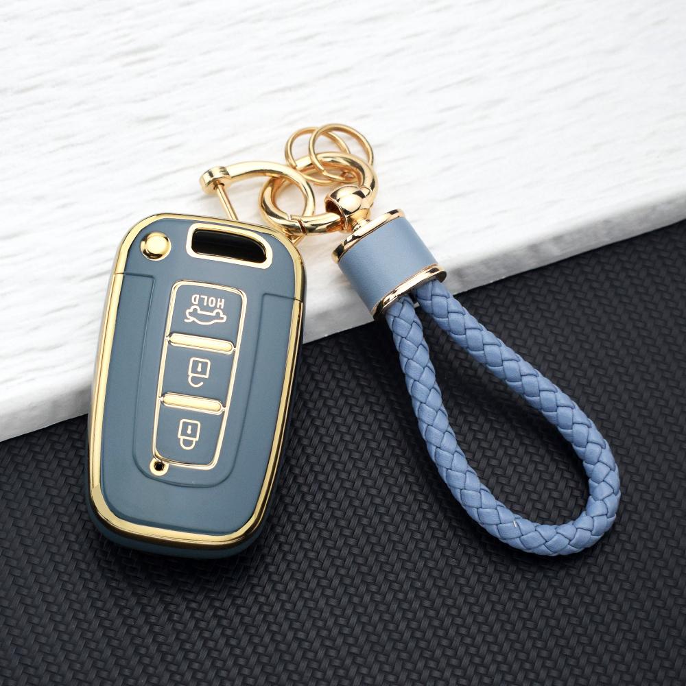 TPU Car Key Case Cover for Hyundai IX35 Elantra Sonata 8 9 for Kia Sportage K5 K2 Sorento Optima Forte Auto A3 Buttons ccessory