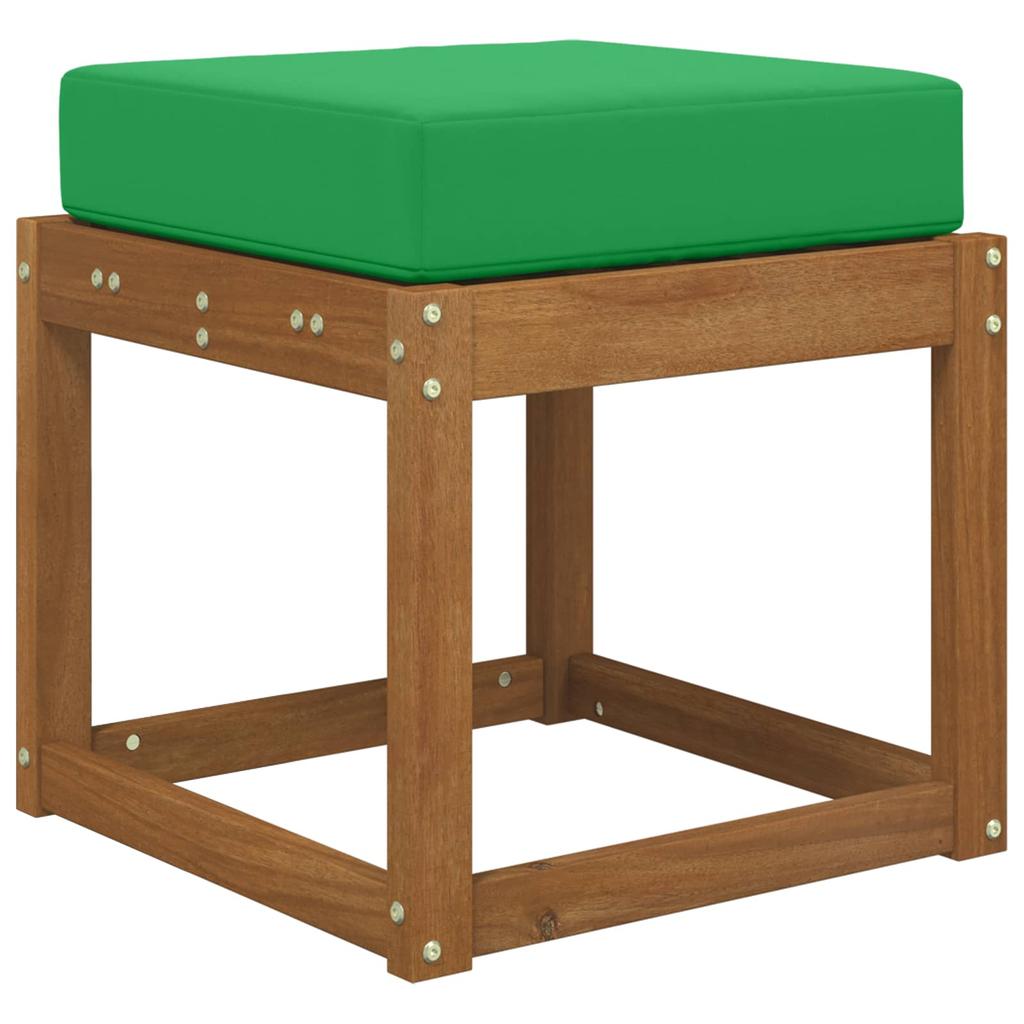 Outdoor Seat Cushion Green 40 X 40 X 8 Cm 100percent Polyester