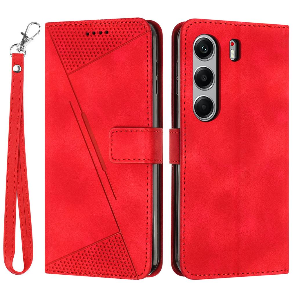 Leather Case for TECNO Camon 40 Pro 4G Imprinted Triangle Phone Cover