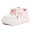 2026 Spring Girls' Skate Shoes - Cute Korean Style, Fashionable Cartoon White Sneakers, Breathable, Lightweight, Casual.