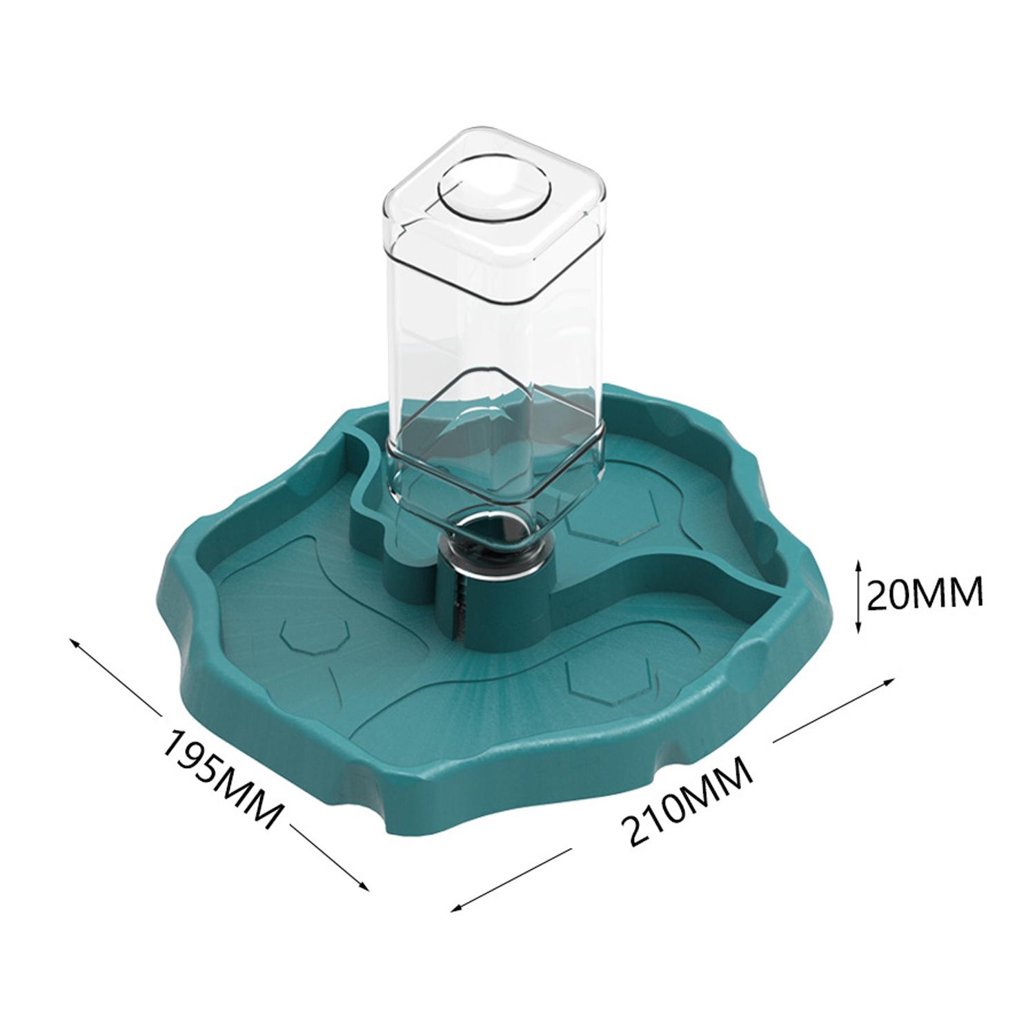 1Pc Reptile Feeders Waterer Automatic-refilling Turtle Water Dispenser Bottle Tortoise Food Water Bowl Feeding Dish For Lizards озеро синий