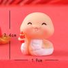 New Year's Wealth-attracting Decorative Item Cartoon Snake Year Small Decorative Item Fuwang Resin Handicraft