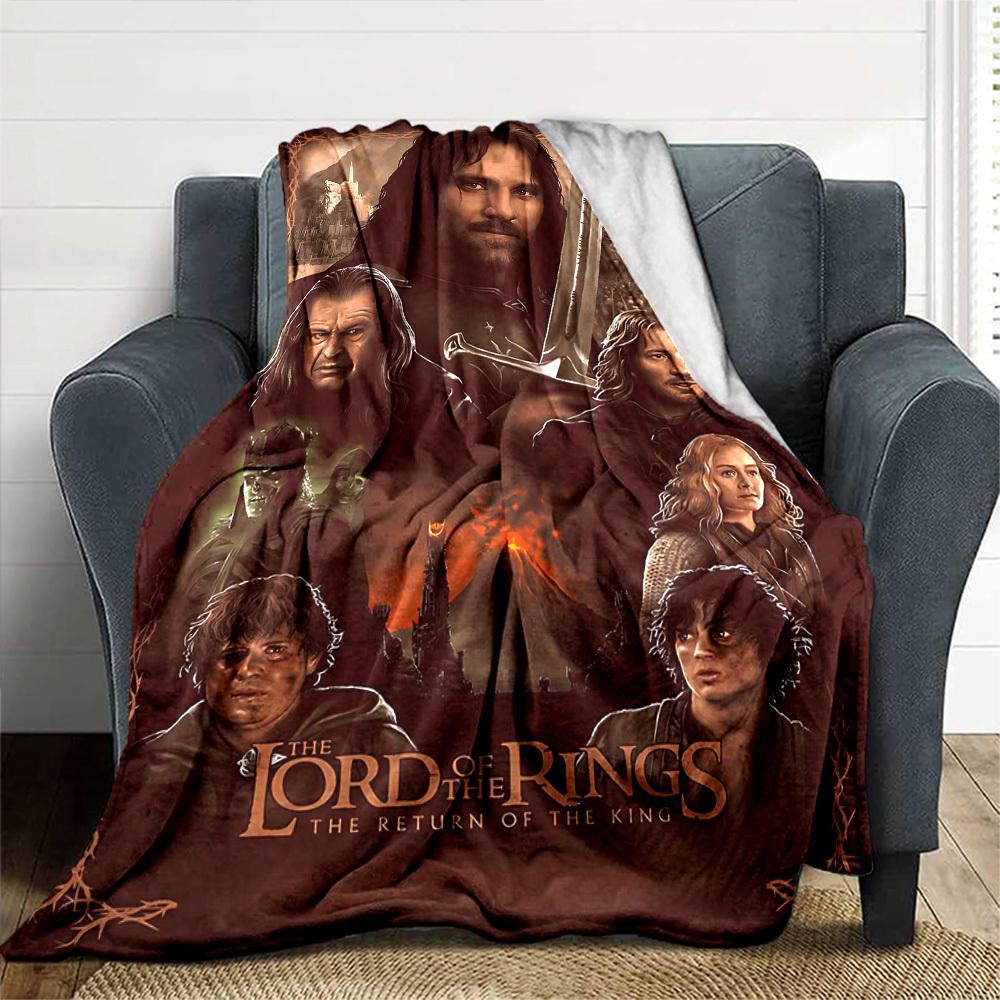 1pc Lord Return Blanket Lightweight Flannel Throw for Sofa Bed Travel Camping Livingroom Office Couch Chair 1132KK