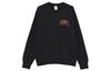 Club Fleece Letter Logo Embroidery Crew Neck Fleece Lined Sweatshirt Men's Black FV4446-010