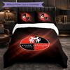 Stade Rennais FC Themed Bedding 3Pcs Duvet Cover Set Decorative Bed Linen For Teen Room Home Decoration