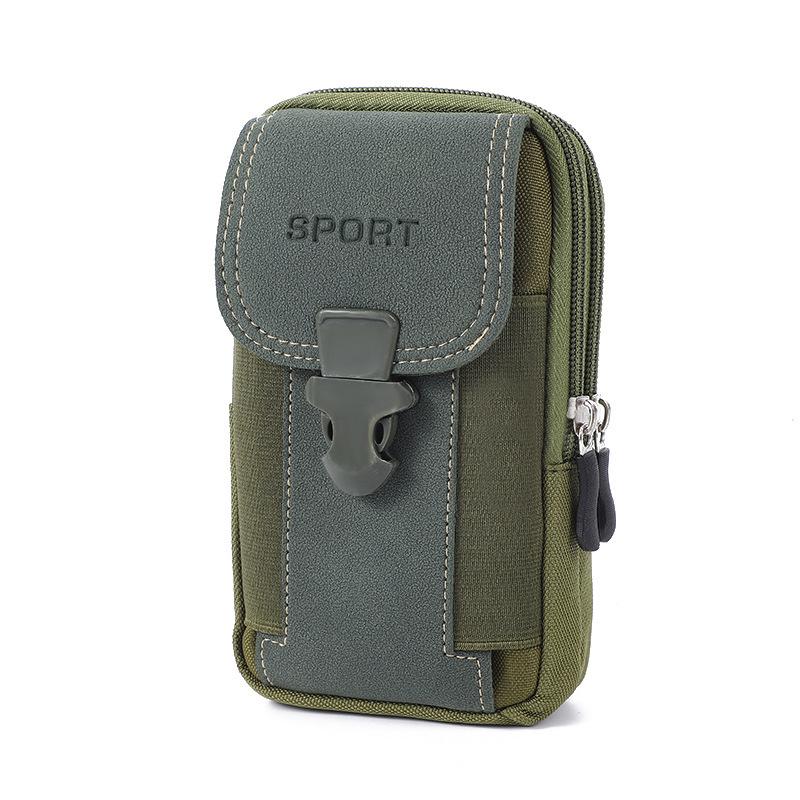 Canvas Waist Pocket Male Outdoor Fanny Bum Bag Purse Business Mobile Phone Pouch Running Pouch Travel Camping Bags