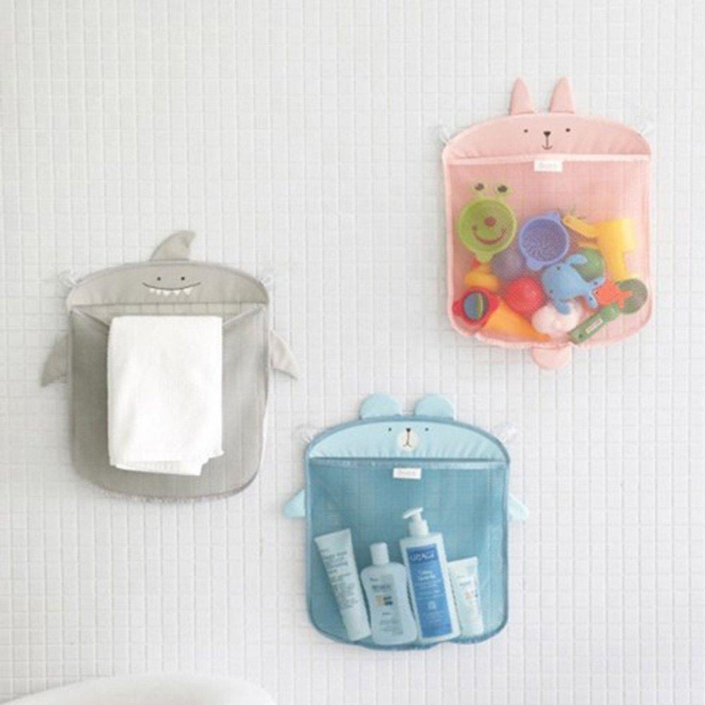 Animal Mesh Bath Toy Organizer with Suction Cups Bathtub Toy Holder Storage Basket Baby Multi-use Net Bags Bathroom Shower Caddy