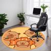 1PC Capybara Chair Carpet for Office Non-Slip, Lightweight, Machine Washable Rug for Office, Sleeping, Room - Holiday DecorPolyester, Machin