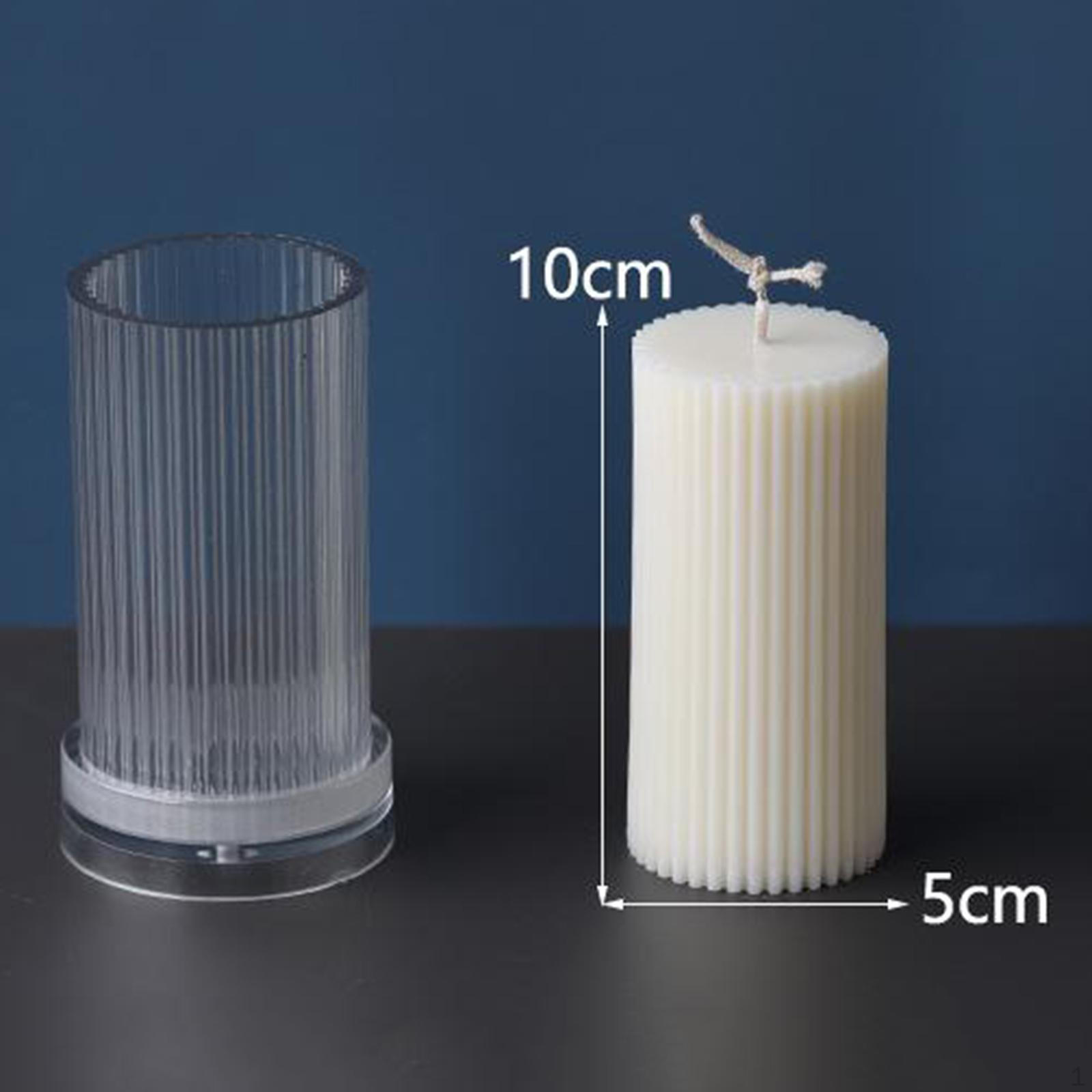 

Acrylic Long Pole Pillar Candle for Making Christmas, Wedding, Birthday, Anniversary, 5x10cm