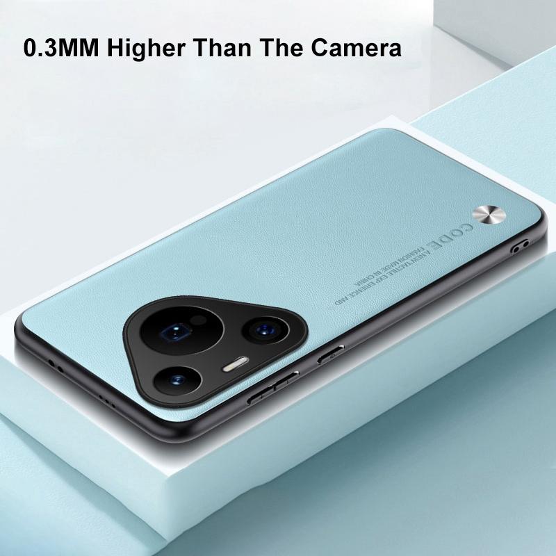 Luxury PU Leather Case For Huawei Pura 70 Pro Plus Back Cover Matte Silicone Full Protection Phone Case For Huawei Pura 70 Ultra