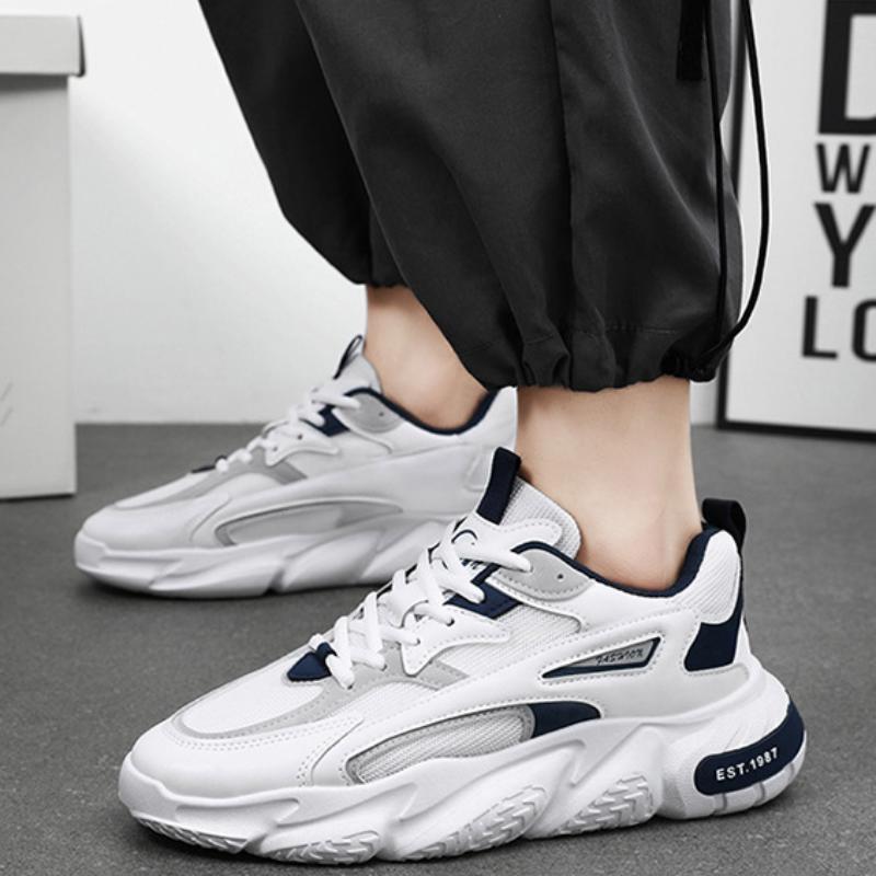 New Trend Men's Sneaker Platform Breathable Casual Shoes Mesh Lace Up Running Shoes Men Versatile Walking Shoe Zapatillas Hombre