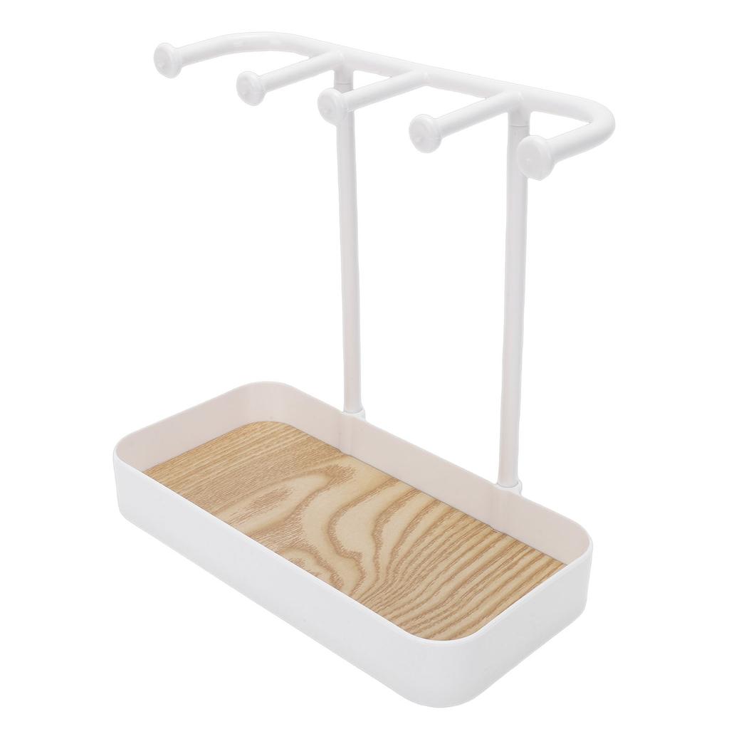 Jewelry Stand with Wooden Tray Jewelry Hook for Necklace Bracelets Ear s Keys Watches