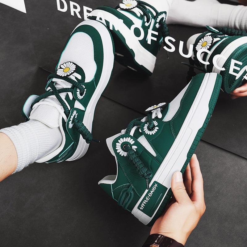 

Board shoes men s mesh personalized men s shoes spring 2025 new breathable trendy shoes student youth casual sports shoes 44