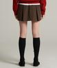 Agent Pick Agp Pleated Mini Skirt Brown