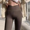 Leggings sottili neri Leggings da fitness slim skinny a vita da donna Pantaloni da yoga sportivi alla moda casual