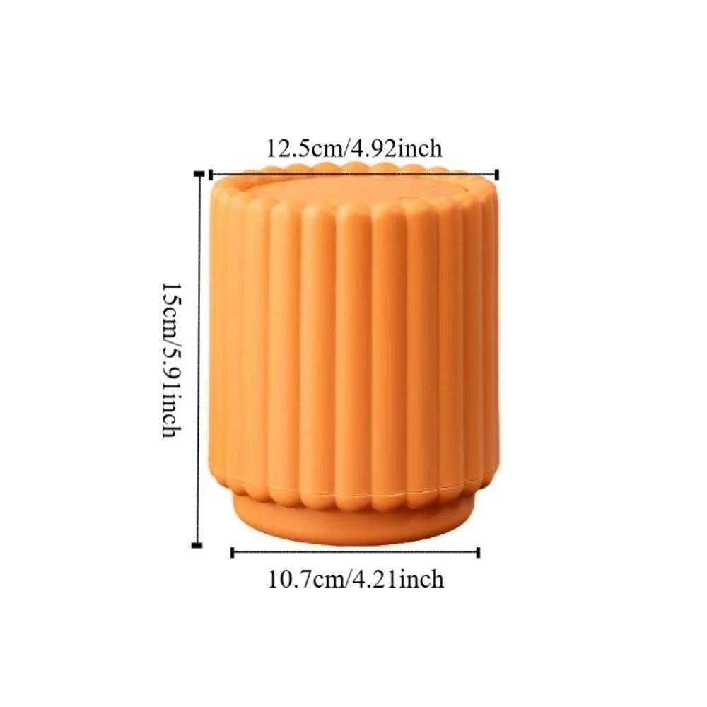 Press Open Lid Desktop Trash Can Non-slip Storage Bucket Creative Garbage Bin For Home Office