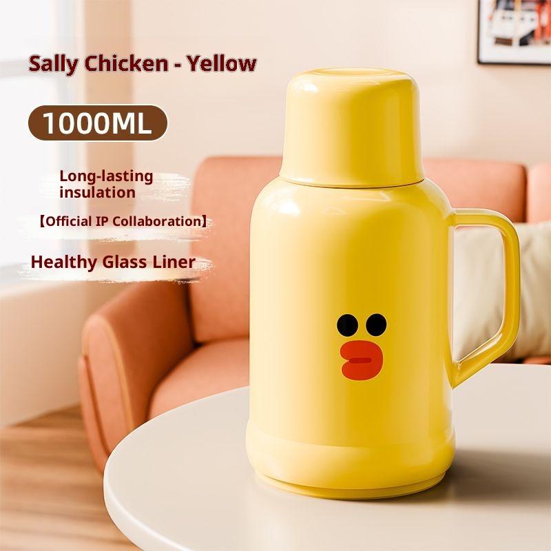 Gianxi Dormitory Household Large Capacity Insulated Water Bottle Corinne Rabbit Sally Chicken Brown Bear Warm Bottle