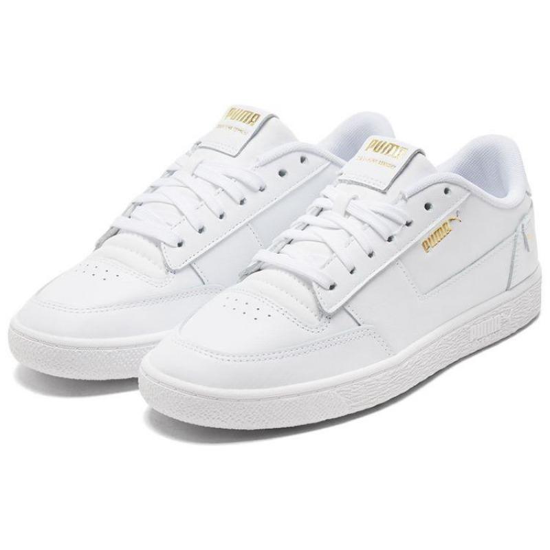 PUMA Ralph Sampson Mc Clean Unisex Low Skate Shoes White Gold 375368-01