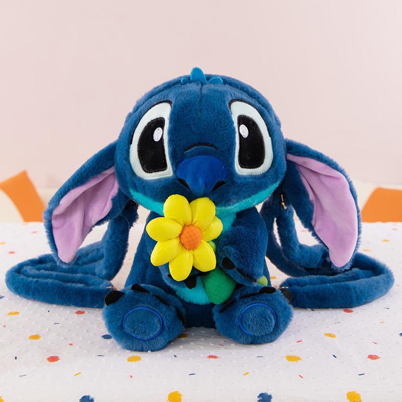 Cute Stitch Plush Backpack for Kids - Children's Storage Bag & Toy Carrier