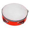 Kids Tambourine Drum Solid Wood Ergonomic Handle Pleasant Sound Tambourine Music Educational
