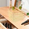 Iron Storage Basket Cosmetic Organizer Square Sturdy Snack Bin Wire for Bedroom Kitchen