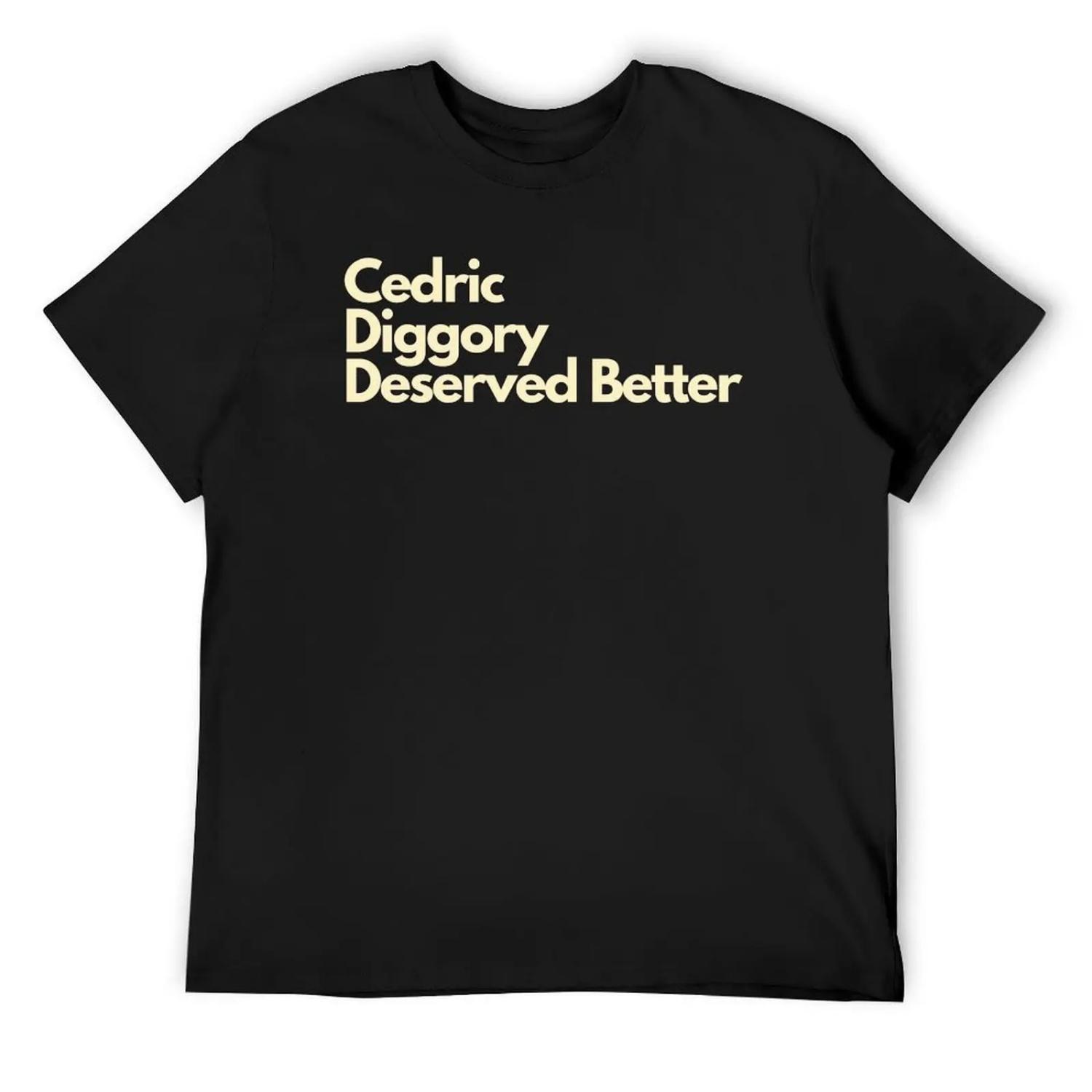

Cedric Diggory T-Shirt rapper graphic tees essential t shirt customizeds men clothings XXXXXL чорний