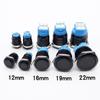 12/16/19/22mm Metal Push Button Switch Waterproof Momentary Latching Power Switch No LED Start Stop On/Off High Head Flat Head Switches4