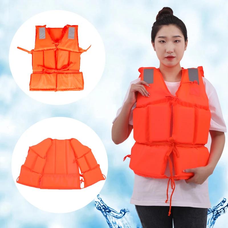 Swimming Life Jacket Reflective Safety Clothing Adjustable Life Vest Water Buoyancy Vest Swimming Safety Protection Accessories