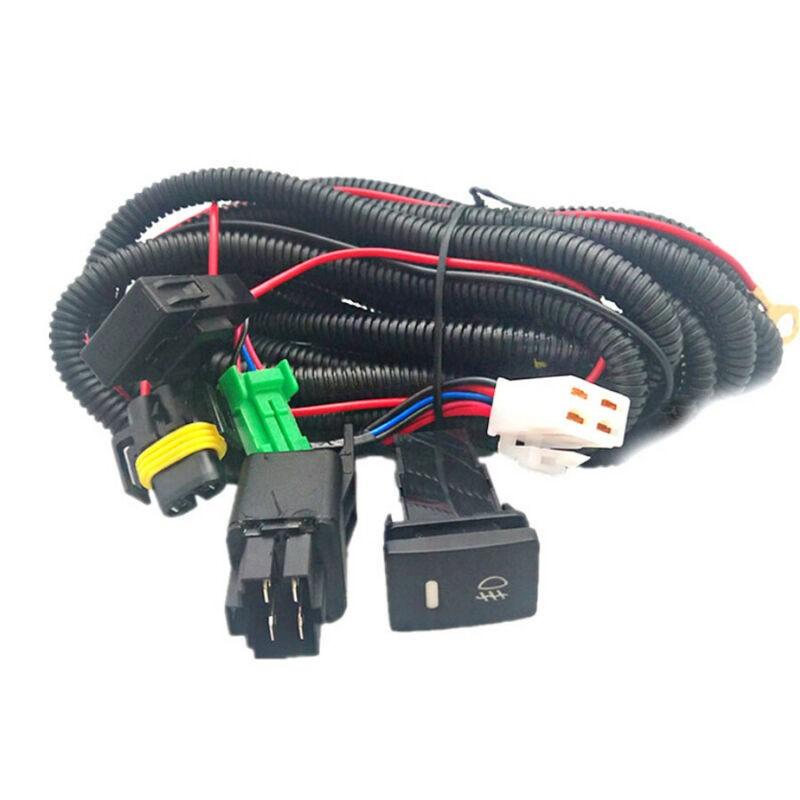 thumbnail image 2 of H11 Fog Light Wiring Harness Socket Wire LED Indicator Switch Kit 12V 40A Relay 2 of 12