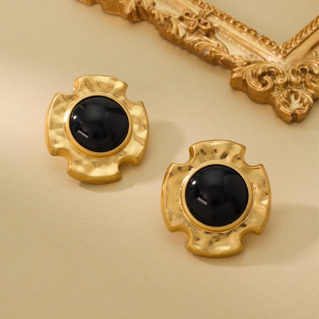 

Vintage Round Women s Earrings With Heavy-duty Quality Fashionable Versatile High-end Feel