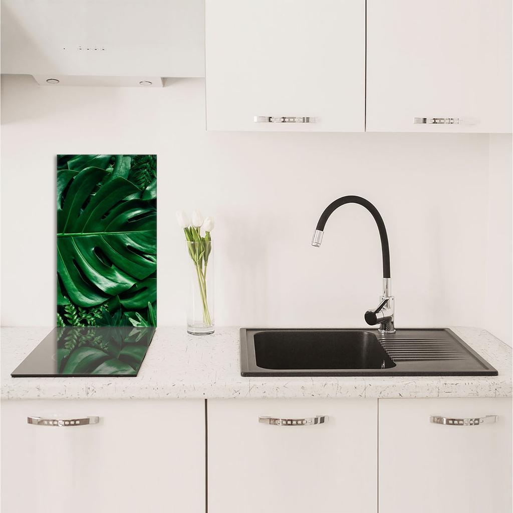 SZKLANA DESKA DO KROJENIA 30x52 Monstera