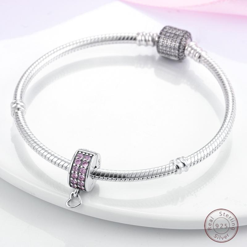 Copper Beaded Pendant Shiny Zirconia Cute Bow Original 3Mm Bracelet Women Fine Jewelry