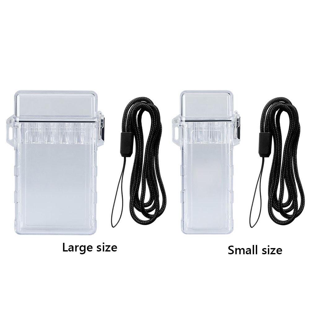 Outdoor EDC Transparent Cigarette Case Waterproof Cigarettes Box Holder Cigarette Box for Men Women