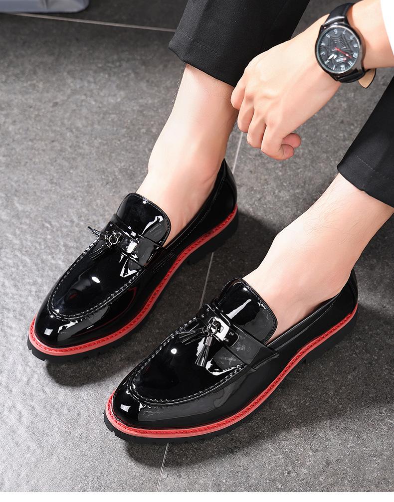 British leather shoes men's breathable business dress men's shoes summer men's one-pedal Monk shoes casual versatile trendy shoes