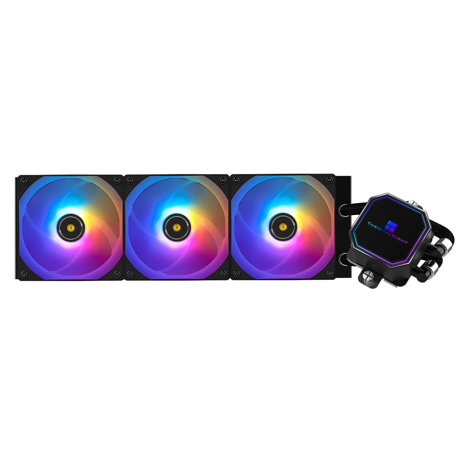 

Thermalright Frozen Prism 360 Black ARGB Liquid CPU 360 Cooling Row Size 120mm PWM Fan x Liquid Cooler for INTEL LGA Cooler, ARGB, 3, S-FDB Bearing,