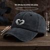 Heart-shaped Skull Hand-printed Baseball Hat Unisex Outdoor Fashion Versatile Peaked Cap Trend