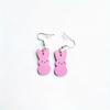 Easter Earrings Vintage Rabbit Flower Basket Forest Cute Girl Earrings Easter Decorative