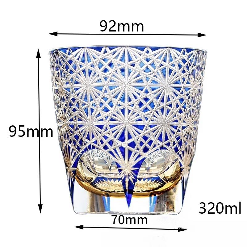 Edo Kiriko Hand-Carved Crystal Whisky Tumbler