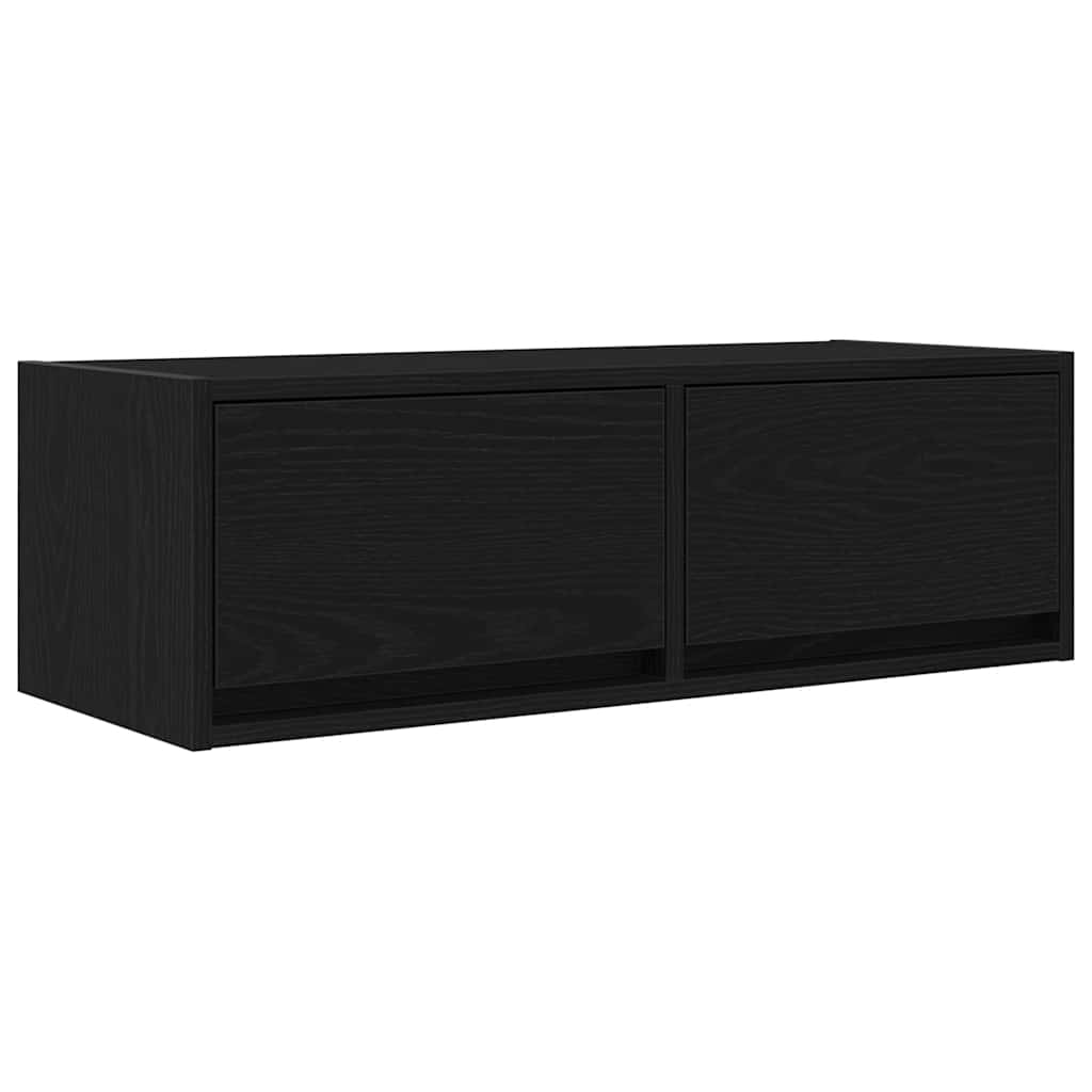 TV Cabinets 2 pcs Black Oak Effect 80 x 31 x 25.5 cm