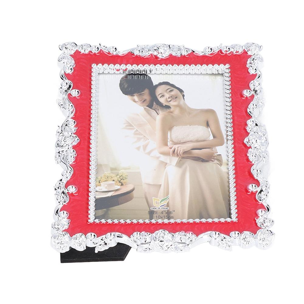 6in Decorative Photo Frame Plastic Photo Display Frame Tabletop Design Picture Frame  For Study