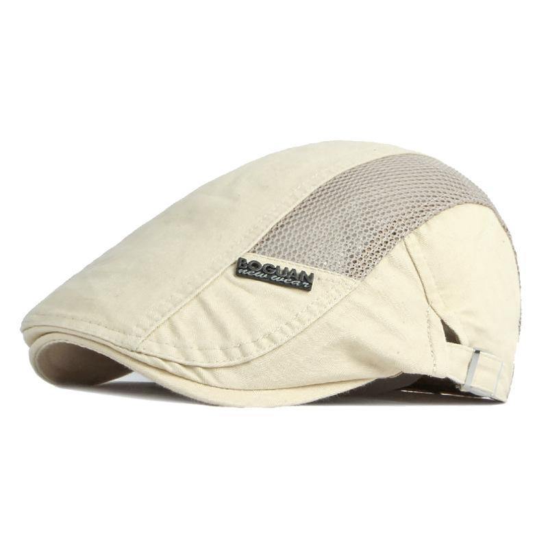 Spring Summer Men Breathable Mesh Newsboy Caps Outdoor Sun Hats Berets Hats for Men