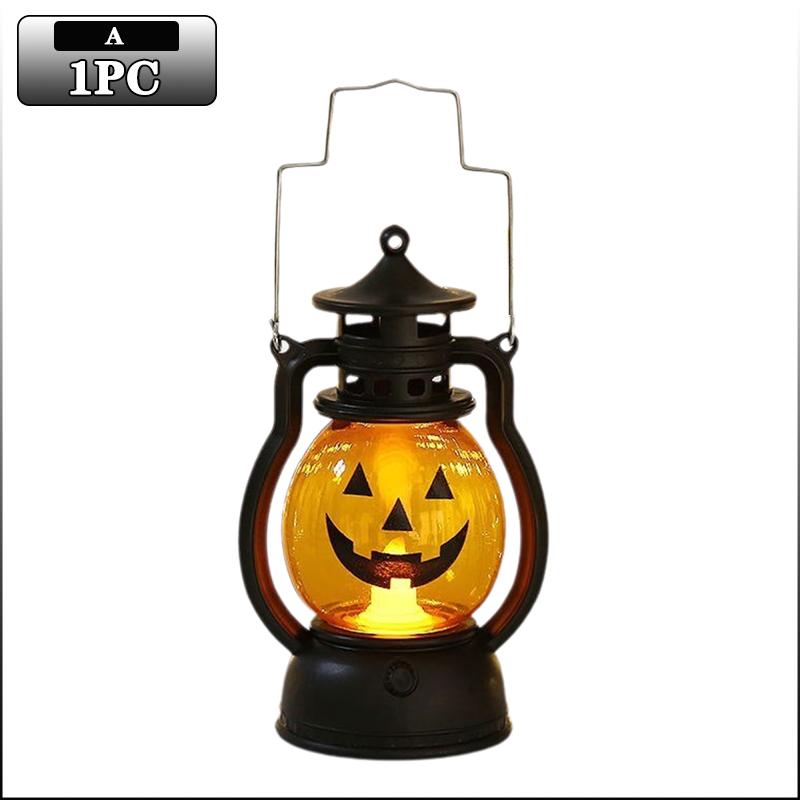 

Halloween Pumpkin Ghost Face Lamp Portable Skull Decoration Light for Bar Party Table Atmosphere Prop Halloween Decor Use Other